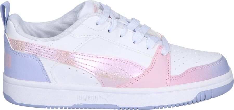 Puma Rebound V6 Low Junior Blurry Dreams White Mauve Cool