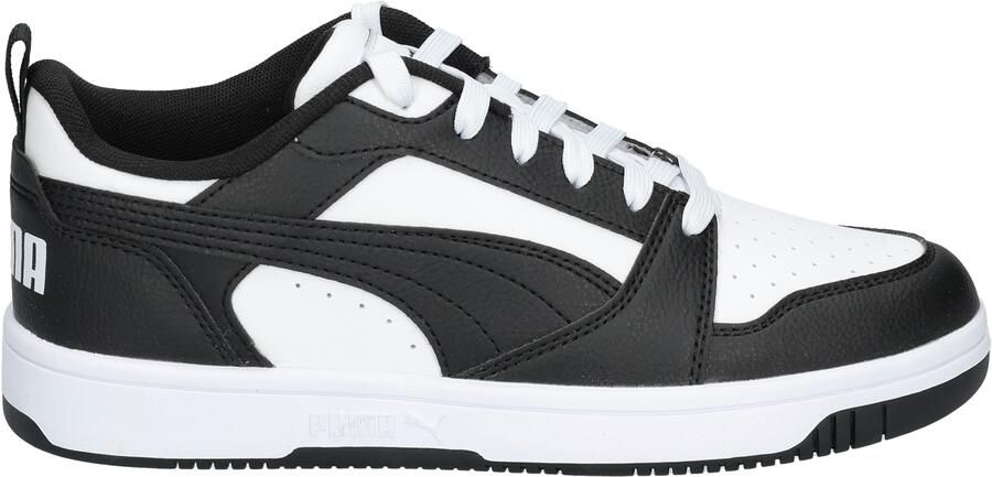 Puma Rebound V6 Low Junior White Black