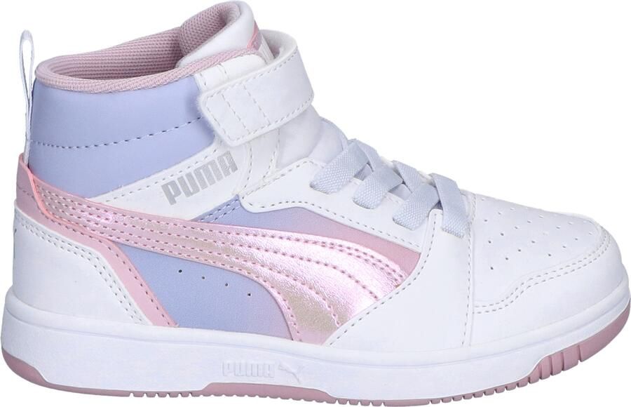 Puma Rebound V6 Mid Blurry Dreams Velcro White Rose Cool