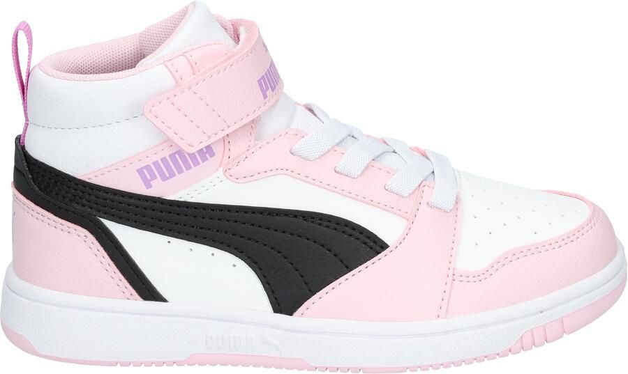 Puma Rebound V6 Mid White Black Pearl