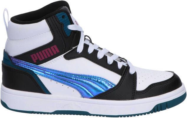 Puma Rebound V6 Mid Bouncy Black Magenta Gold