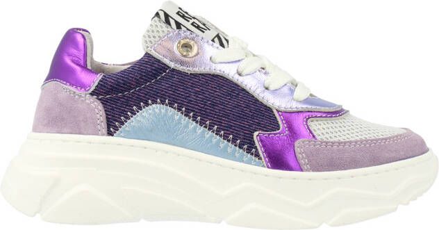 Red-rag 12480 651 Purple Metallic Lage sneakers