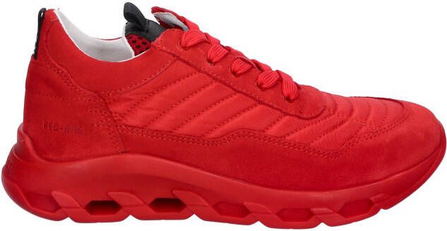 Red-rag 13823 423 Red Suede Lage sneakers