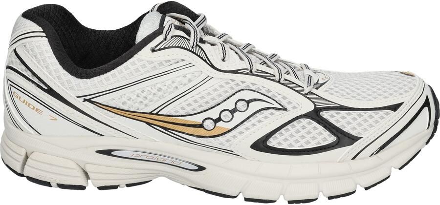 SAUCONY Lage Sneakers Heren Progrid Guide 7 Maat: 45 Materiaal: Mesh Kleur: Wit