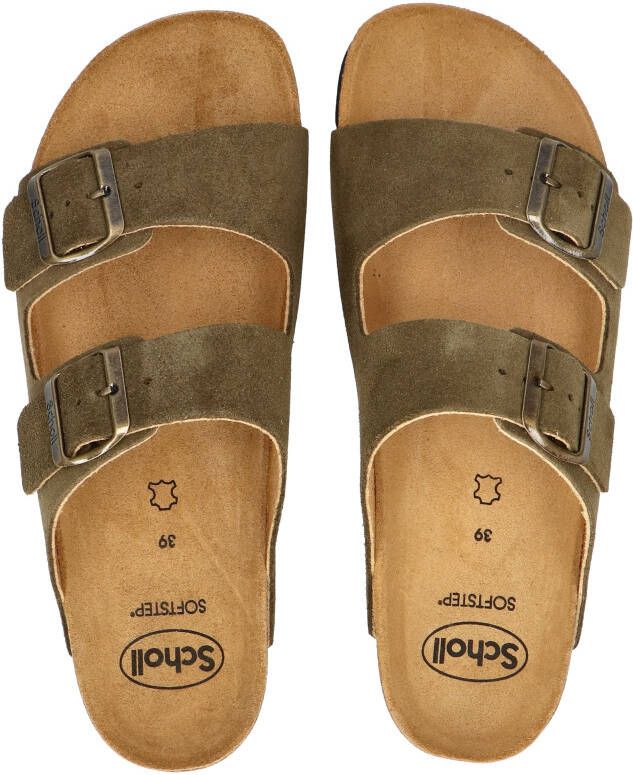 Scholl Josephine Suede Khaki Muilen