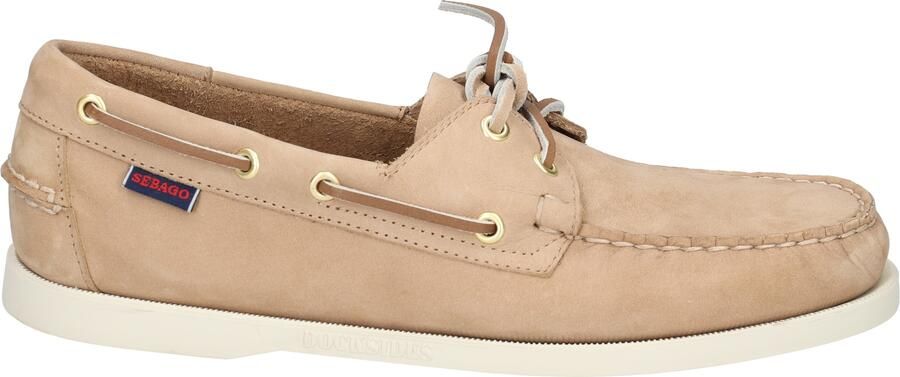 Sebago Dockside Portland Boat Shoe Men 906 Beige Camel