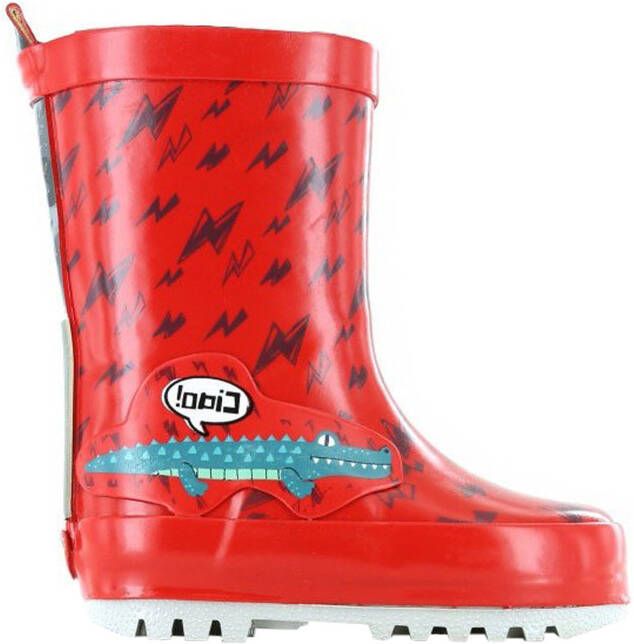 Go Banana's Go Banana&apos s Regenlaarzen GB ALLIGATOR RB Rood - Foto 3
