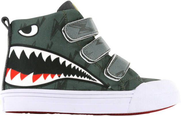 Go Bananas Sneakers | Jongens | SHARK PRINT | Canvas | Go Banana's - Foto 5