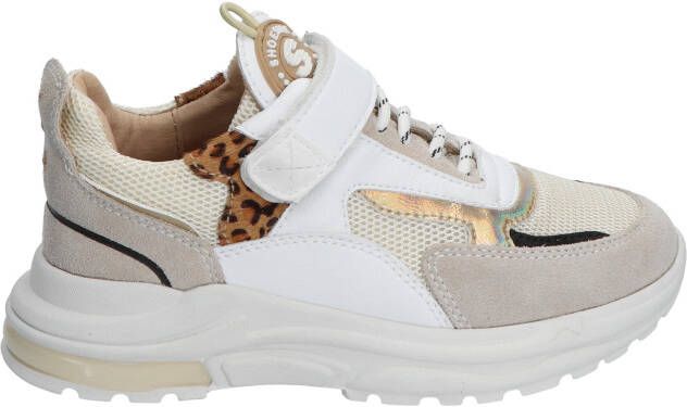 Shoesme NR22S100 H White Leopard Lage sneakers