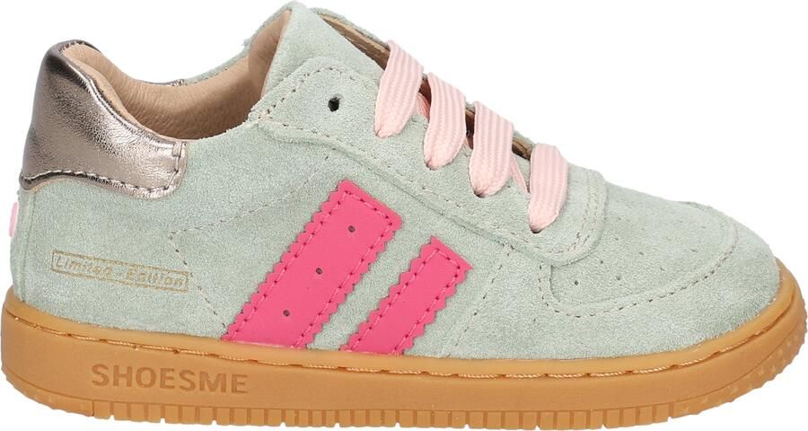 Shoesme BN26W002 Green Pink Suede