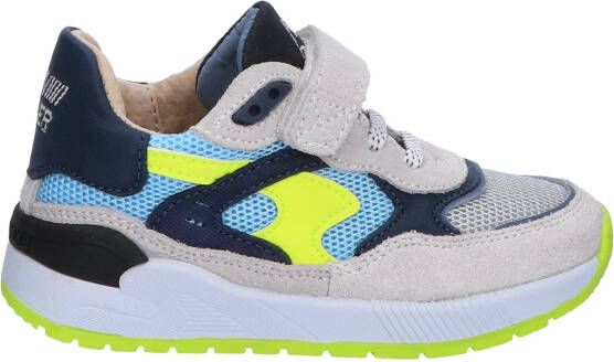 Shoesme leren sneakers grijs blauw Leer Effen 22 - Foto 8