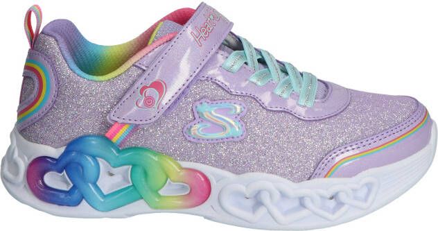 Skechers Infinite Heart Lights Purple Multi Color Lage sneakers