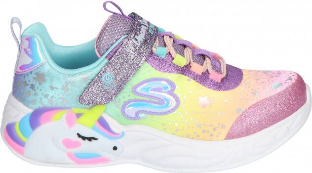 Skechers S Lights Unicorn Dreams Purper Multi Lage sneakers