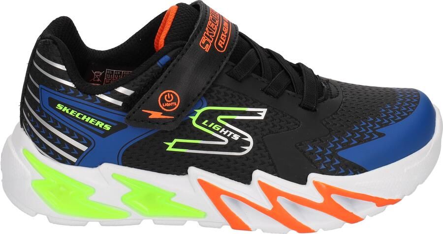 Skechers S Lights Flex Glow Bolt Black Blue