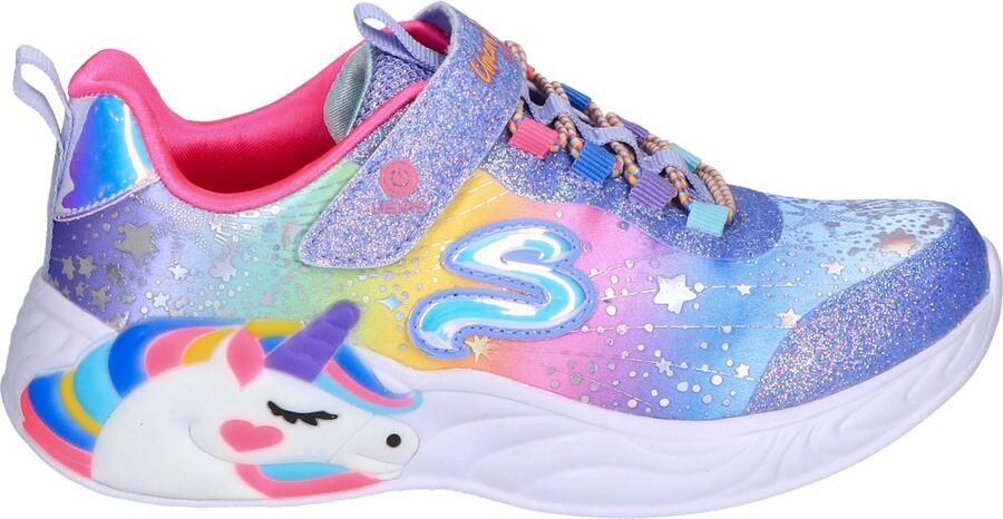Skechers S-Lights Unicorn Dreams Blue Metallic
