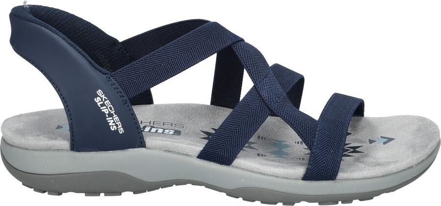 Skechers Slip Ins Reggae Slim Stretch Flex Navy
