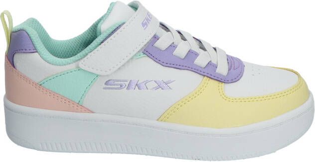 Skechers Sport Court 92 Pastel Multi White Multi Color Lage sneakers