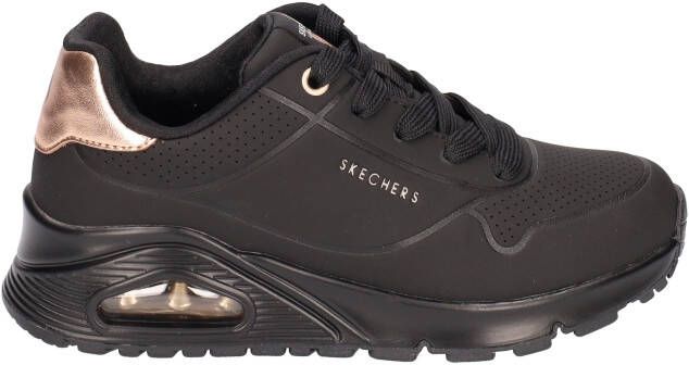 Skechers Uno Gen1 Shimmer Away Black Sneakers