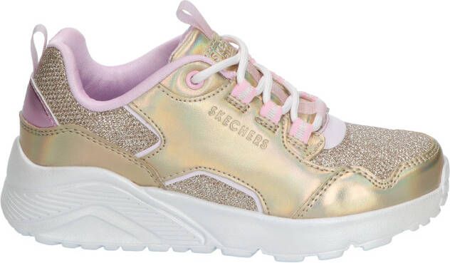 Skechers Uno Lite Metallic Pops Gold Lage sneakers