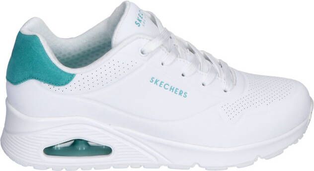 Skechers Uno White Mint Lage sneakers