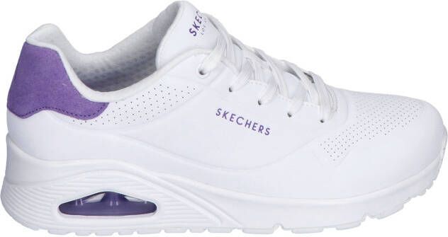 Skechers Uno White Purple Lage sneakers