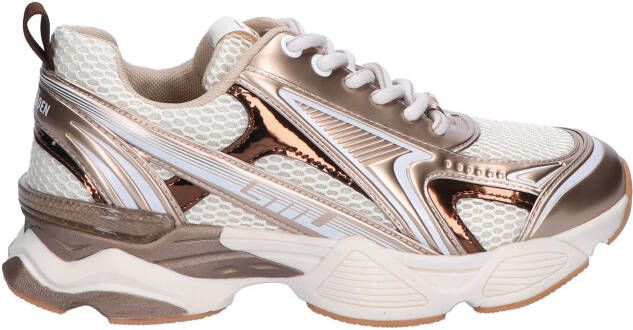 Steve Madden Speedster-E Silver Gold Cream