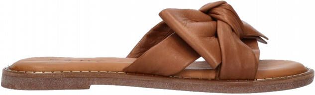 Tango | Audrey 1 d cognac bow slipper cognac sole