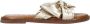 Tango | Audrey 1 g platino gold bow slipper cognac sole - Thumbnail 4