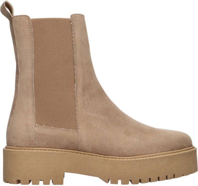 Tango | Bee chunky 88 f camel vegan suede chelsea boot camel sole - Foto 2
