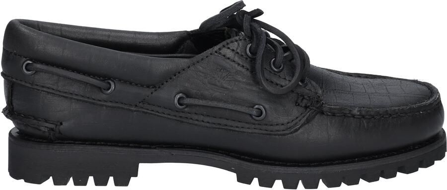 Timberland Authentic 3-Eye Lug Boat Shoe Black Croco