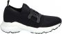 TOD'S Zwarte Gebreide Sneakers met Leren Ketting Black Dames - Thumbnail 2
