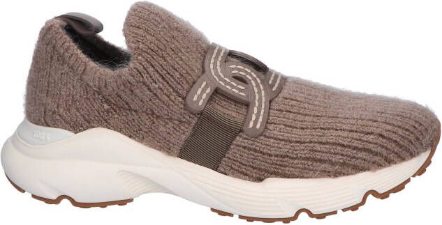 Tods Slip On Stretch Brown Sneakers
