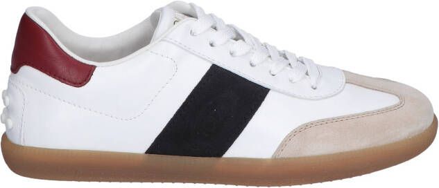 Tods Tabs Sneakers in Leather YYF8 White Black