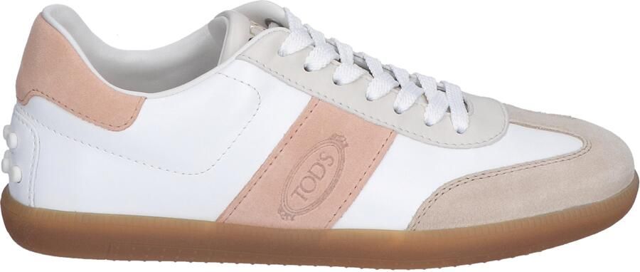 Tods Tabs Sneakers in Leather YYG0 White Brown