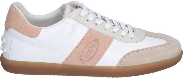 Tods Tabs Sneakers in Leather YYG0 White Brown