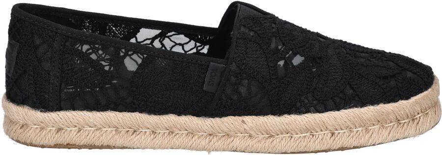Toms 10023026 Black Floral Crochet