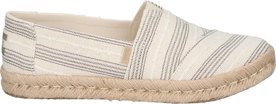 Toms Alpargata 2.0 Natural Metallic Stripe