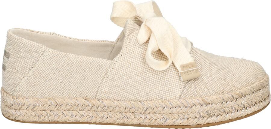Toms Carolina Lace Up Champagne Glimmer