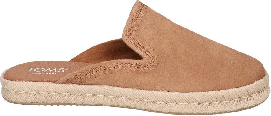 Toms Santiago Mule Brown Sugar Embroided Suede