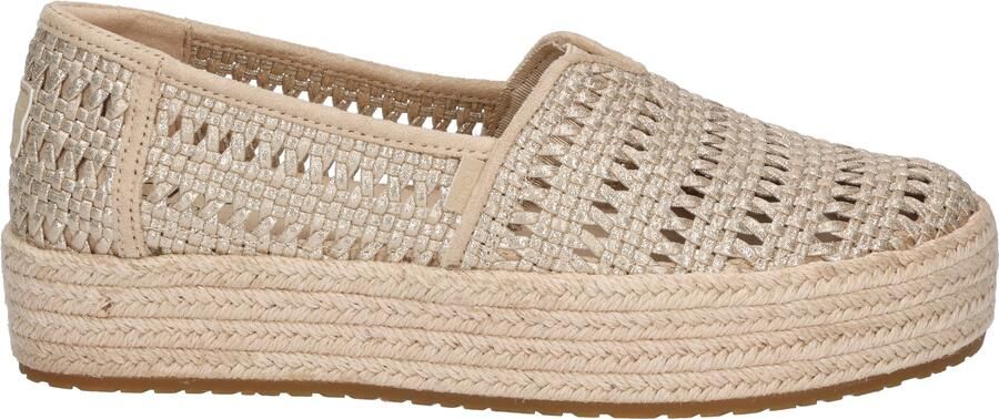 TOMS Valencia espadrilles goud Textiel Dames