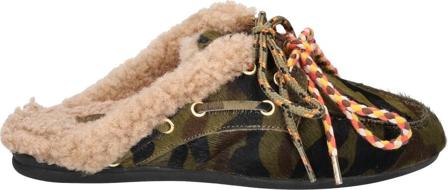 Toral shoes Blanche Camouvlage Mule Green Black
