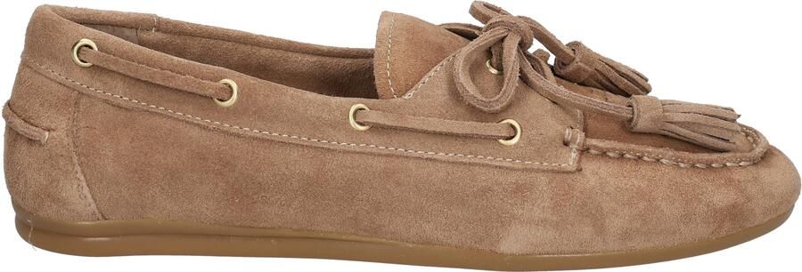 Toral shoes Shima Suede Moccasin Beige Gold