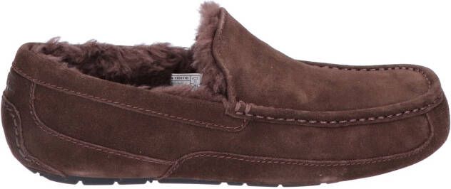 UGG Pantoffels Heren Ascot Maat: 46 Materiaal: Suède Kleur: Bruin - Foto 4