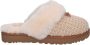 Ugg Comfortabele Gebreide Schapenvacht Instappers Beige Dames - Thumbnail 4