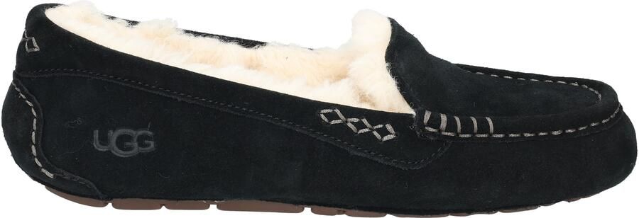 UGG Pantoffels Dames Sloffen Instappers Suède Harde zool Dichte hiel 1106878 Zwart - Foto 6