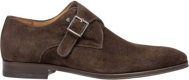 Van bommel Raffa 06.02 Dark Brown H-Wijdte Gespschoenen