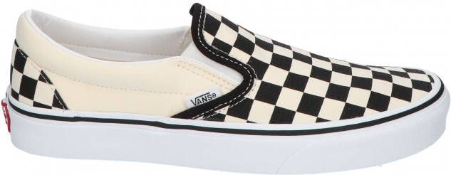 Vans Classic Slip On Checkerboard White Black Sneakers