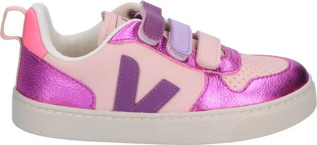 Veja V-10 Chromefree Leather Kids Multico Petale