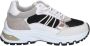 VIA VAI Danae Nicole Sierra combi Mushroom Zwart Leer Lage sneakers Dames - Thumbnail 4
