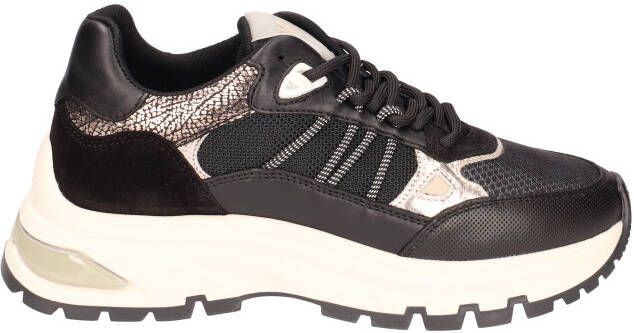 VIA VAI Liz Dae Vectra combi Nero Zwart Leer Lage sneakers Dames - Foto 4